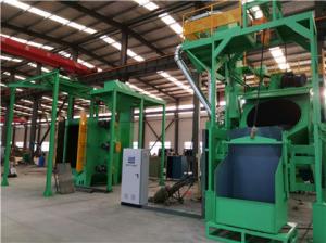 Quality Steel Grit Sa2.5 Rolling Drum Type Shot Blasting Machine With Dust Collector for sale