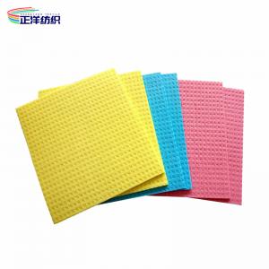 Quality Absorbent Cellulose Disposable Cleaning Cloth 17X19CM Kitchen Dish Cleaning Sponge Cloth for sale