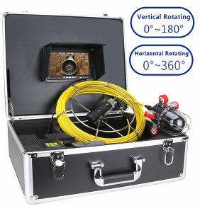 Quality Wall Ridgid Pipe Camera System Rotate Inspection 7inch 83mm*125m for sale