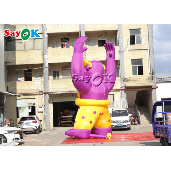 6m Giant Pink Inflatable Gorilla Animal Model For Outdoor Advertising