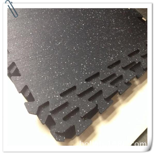 High Density Shock Absorbent Impact-Resistant Interlocking Rubber Mat for Professional Gym Flooring