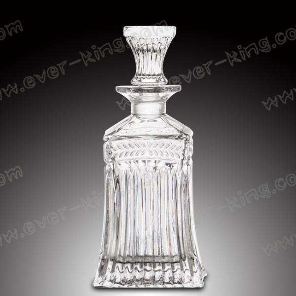 Square Shaped empty 750ML Glass Tequila Bottles
