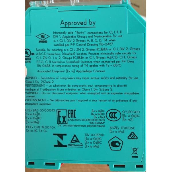 20mA 24VDC P+F Repeater KFD0-CS-Ex1.50P