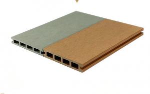 China Terrace Anti - Corrosion Plastic Wood Floor Panel 140x25mm Courtyard Plank Green Wood Plastic Board on sale