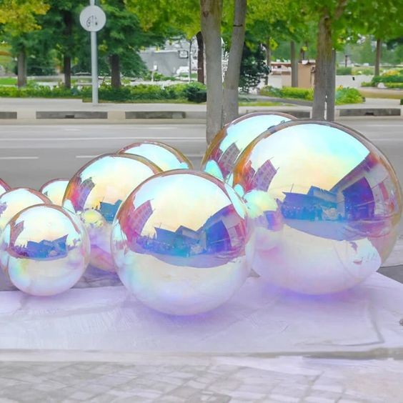 CE / CPC Certified Size & Color Customizable Inflatable Mirror Ball For Christmas Decoration