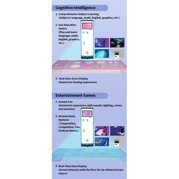 Creativity And Fitness Portable Interactive Projection Game Unit For Youth Center