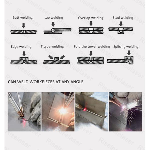 Riselaser Handheld 1.5kW 2kW 3kW Laser Welding Machine , 3 In 1 Laser Cutting Machine