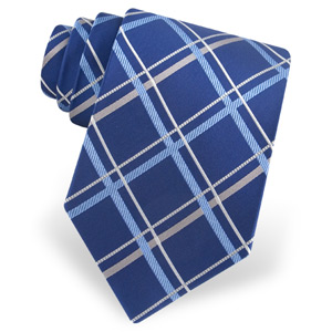 100% Silk woven Men's Nectie in checkes design