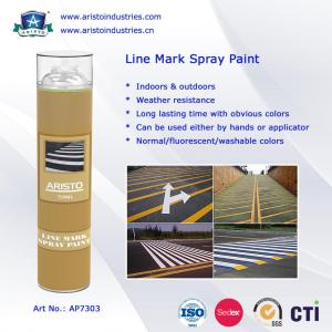 Quality Acrylic Aerosol Line Mark Floor / Road Marking Spray Painting 750ml Weather Resistance for sale