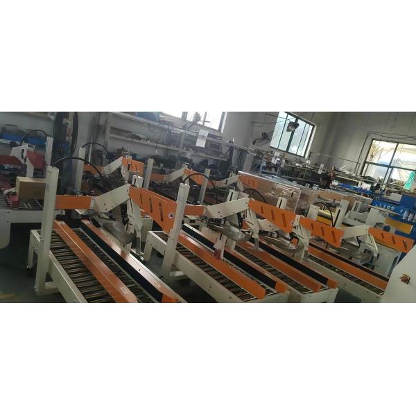 Electric Driven Type Carton Folding Sealing Strapping System For Food Beverage