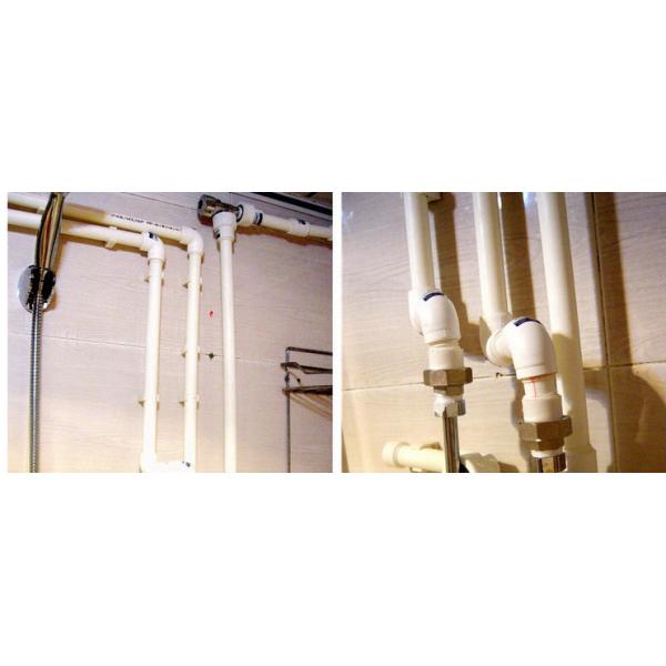 White Color PPR Water Pipe Pn25 With Thickness In 3 . 4 - 18 . 3 Mm