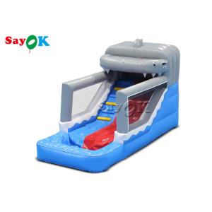 Small Inflatable Slide Toddler PVC Inflatable Shark Wet And Dry Slide For