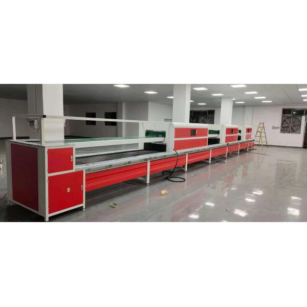 Customzed Double Layer Shoe Production Line Automatic Shoe Assembly Line With Infrared Oven