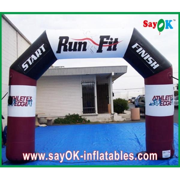 Inflatable Finish Line Arch Rental Colourful Double Gate Inflatable Entrance Arch Waterproof Air Arch For Promotion