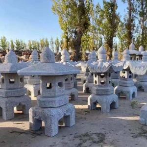 Quality Buddhist Temple Japanese Outdoor Stone Lantern Marble Decoration Pagoda for sale