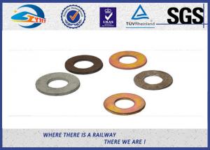 China Spring Steel Washers / Double Coil Spring Washers For Rail Sleeper screw on sale