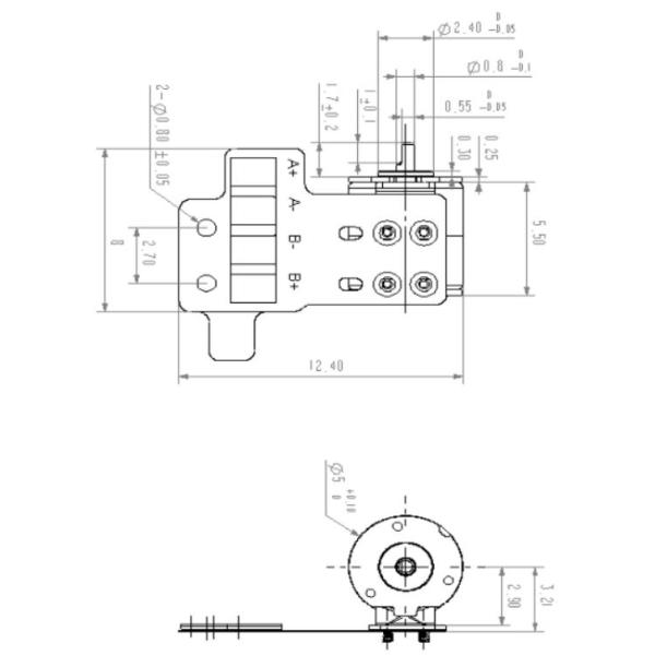 Phone Small DC Stepper Motor , Dc 5mm 5 Volt Stepper Motor Bipolar Constant Voltage