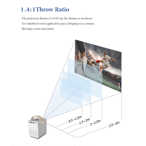Wireless Smart Bluetooth Projector Hd For Office Digital Led Projector Full Hd 1080p