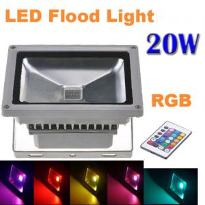 Quality 20W RGB Remote Control LED Flood Lights Wall Wash Lamp AC85-265V for sale