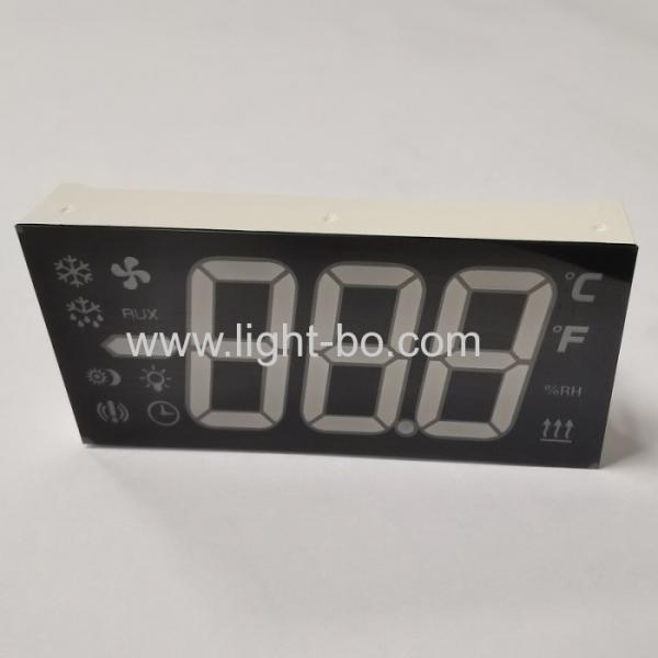 Custom Ultra Blue 3 digit 7 segment LED display Common Cathode for Refrigerator Controller