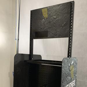 Black Color D500mm H2000mm Display Rack Stand For Storage