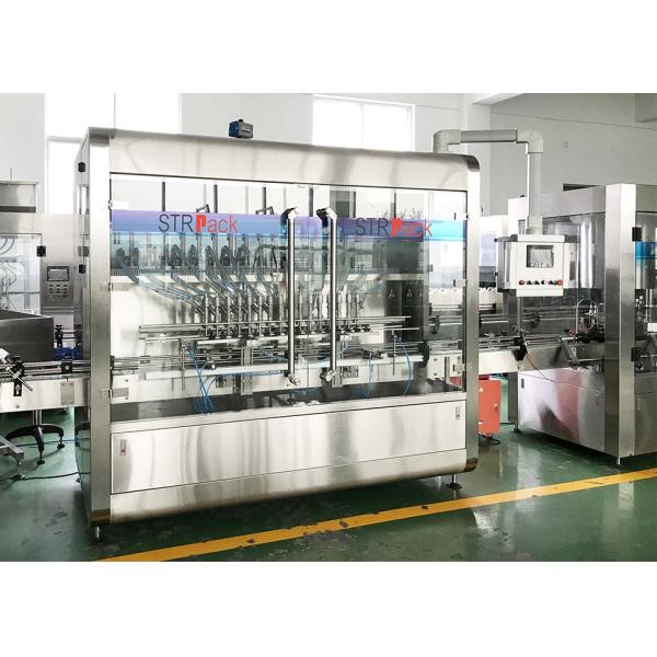PLC Control Automatic Paste Filling Machine For 250ML-5L Liquid Soap / Lotion / Shampoo