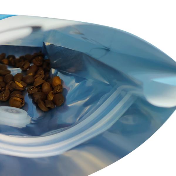 Custom coffee bag printing flat bottom kraft paper bag for dry food packaging bag