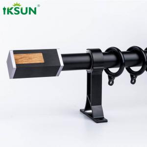 Quality Black Aluminium Curtain Rod Alloy 6063 Material For Bay Window for sale