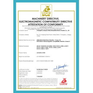 Changzhou Techelect Electronic Equipment Co., Ltd. Certifications