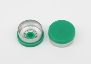 Quality 13mm Plane Green Medical Injection Vial Cap Flip Off Easy Opened caps for sale