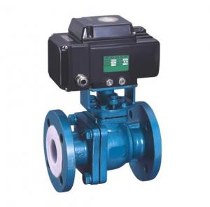 Quality Thread Connection Electric Motor Operated Valve Fluorine Lined Ball Valve for sale