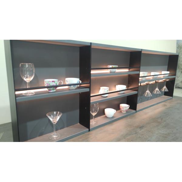 Kitchen Organizer Rack Shelf Storage Cabinet Backplane Light Table Shelf