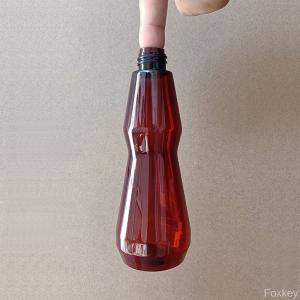 Small Thin Waist Cone Shape Bottle Plastic Printed Slim Waist 3oz 100ml S Shape