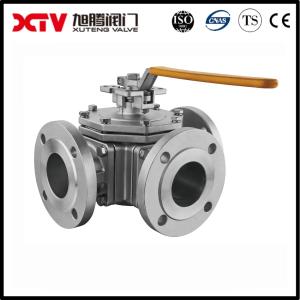 Floating Structure 3 Way Ball Valve With F304 Stem Material And Electric