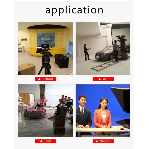 22 Inch Speech Broadcasting Studio Teleprompter with Caster Tripod by TYSTVideo