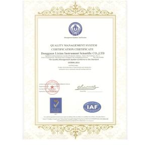 Dongguan Lixian Instrument Scientific Co.,LTD Certifications