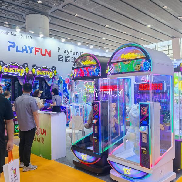 2025 New Playfun Coin Operated 10 Seconds Challenge Scissors Prize Cut Fun Game Machine for Game Centre