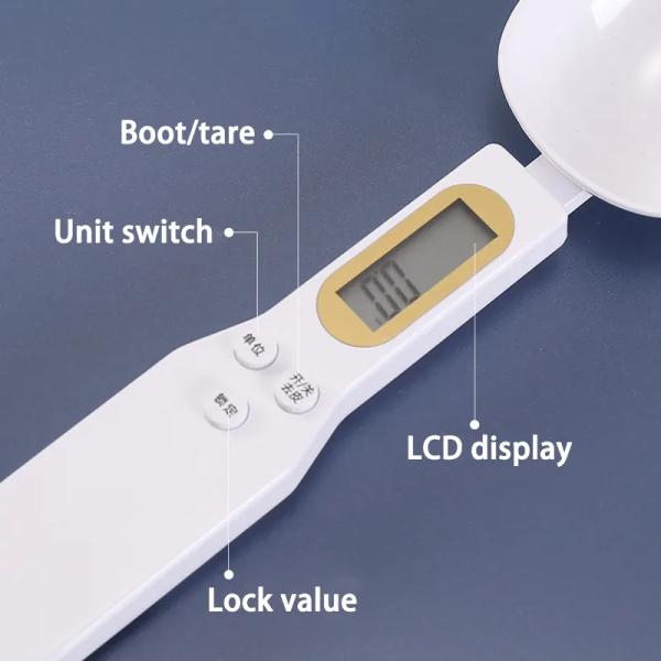 Portable LCD Digital Kitchen Scale 500g/0.1g Measuring Spoon for Accurate Weight Measurement