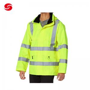 China Rip Stop Military Outdoor Equipment Waterproof Windproof Safety Rain Jacket on sale