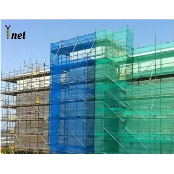 Polyethylene Construction Safety Screens Red / Black / Green Scaffold Mesh Netting
