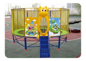 China Outdoor Round Mobile Bungee Trampoline , Kids Mini Trampoline With Net on sale