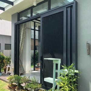 Quality Villa Garden Security Sliding Screen Door With Aluminum Frame Stainless Steel Screen for sale