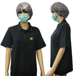 Quality Unisex Anti Static ESD Polo Shirts For Cleanroom for sale