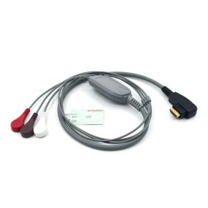 Medical Professional Production DMS ECG Cable Holter Probe 3Leads Snap AHA/IEC