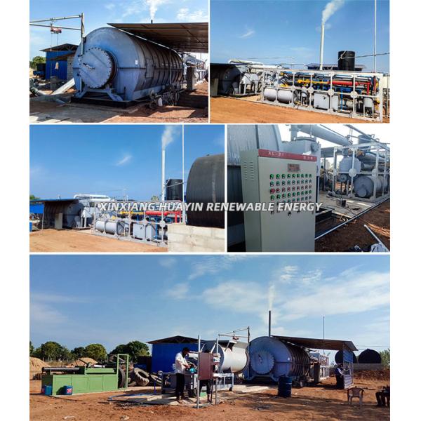 Small Automatic Waste Tire Pyrolysis Plant Recycling Rubber Tires To Oil
