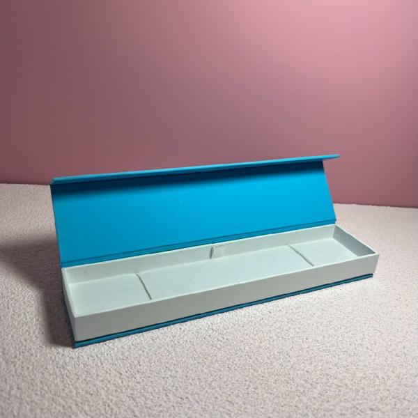 Double Color Touch Paper Cardboard Decorative Boxes With Magnetic Closure