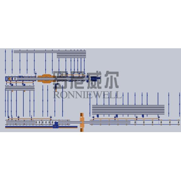 High Speed Beveling Pipe Prefabrication Line Automatic With Band Saw