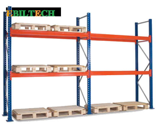 Steel Interlake Teardrop Pallet Racks With Strong Thickness Metal Beams CE & ISO Certified
