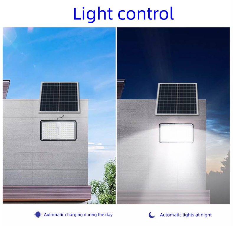 High Brightness LED Solar Flood Light With Intelligent Control For Patio Lighting