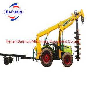 China Cost effective wholesale tractor post hole digger pole erection machine on sale